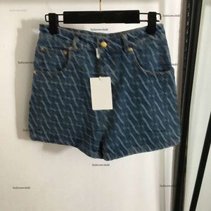 Brand shorts designer pants women Womens jeans shorts dress Fashion LOGO Pants V letter embroidery denim short Mar 06