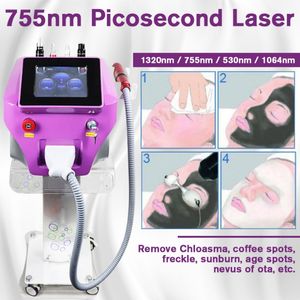 Dispositivo di bellezza della macchina iPL Corea braccio guida 1064nm 532nm 755nm Picosecond Laser Tattoo Rimozione