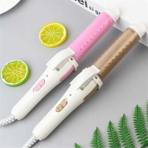 Curling Irons Multi functional 3-in-1 gold ceramic curler iron straightener heated professional hair styling tool Q2405061