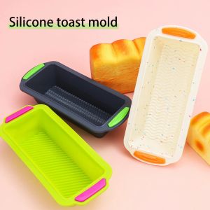 Stampi fais du rettangolare pane silicone padella stampo tostato pane vassoio vassoio quadrate per torta quadrata stampo forme a forno strumenti di cottura antiaderente