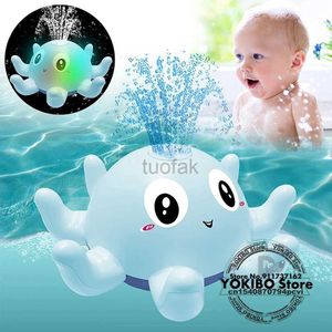 Bath Toys Baby Bath Toys Spray Water Shower Bathing Toys dla dzieci elektryczne wielorybowe kulka do kąpieli z lekką muzyką lekkie zabawki ool wanna zabawka D240507