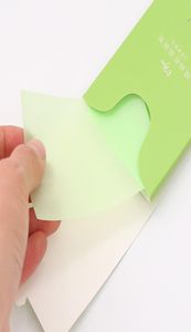 Tecidos absorventes de óleo natural 400 PCSPREMIUM Papertake de óleo de face apenas 1pcs cada vez DesignLarge 10cmx7cm folhas para o57454444