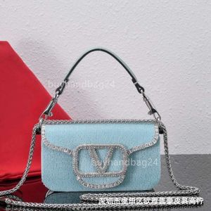 Design Bags Vualentino Cross Underarm Crystal Shiny Bag Sensible Evening Diamond New Women's Purse Designer Body Leather Chain Small Square JVMC