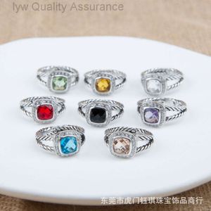 Designer Ring for Woman David Yurma Ring Luxury Moissanite Screw Ring Similar David Hot Selling Ring 7mm Cable Petite Ring