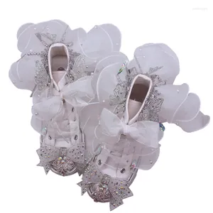 Lässige Schuhe Dämon Original Design übertrieben organza geschwollene Hochzeit Little White Princess Stil süße Sneaker