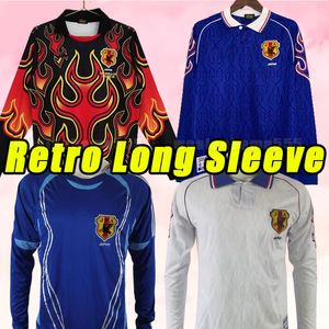 Długie rękawowe Mistrzostwa Świata Japan Retro piłka nożna Nakamura Nakata Inamoto Miyamoto Kazu 100th Classic Classic Vintage Nakayama Football Shirts 1996 2006 98 06