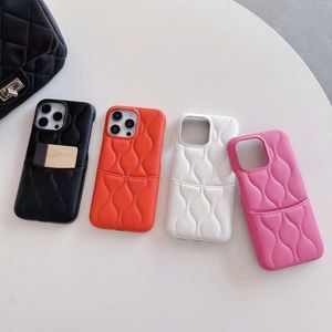 Suitable for iPhone 15promax card insertion, iPhone 15pro diamond phone solid color iPhone 14 plus protective case