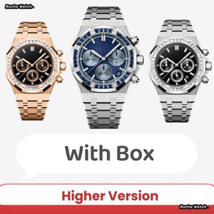 2024 Högre version Audemar Womens Watch Luxury Designer Watch With Diamonds Rostfritt stål Rems Wristwatch Roy Watch Quartz Movements Watch 191