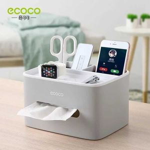 Scatole di stoccaggio bin ecoco echow box strumenti desktop strumenti multi funzionali rastrelliere tovagliolo per la camera da letto da letto soggiorno q240506