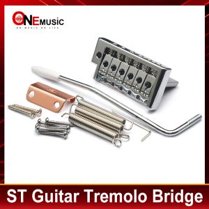 Acessórios Guitarra Tremolo Bridge 84x42.5mm Espaçamento de cordas 52,5 mm (5x10,5 mm) para ST Guitar Chrome Plated