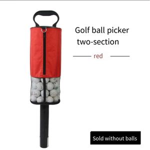 NVB Golf Picker Aluminum Alloy Barrel Two Section Plastic Picker GOLF Course Supplies Large Capacity 7