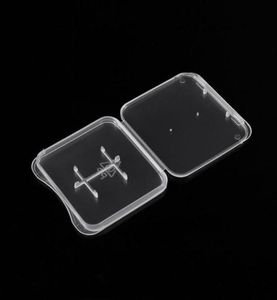 2 I 1 Standard Memory Pack Box Case Holder Micro SD TF -kortlagring Transparent plastlådor3676021