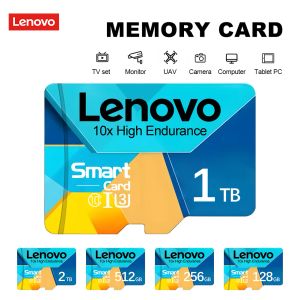 Adaptör Lenovo 2TB SD Bellek Kartı Sınıfı 10 SD/TF Flash Mamery Kartı% 100 Orijinal 1 TB Mikro TF SD Kart Smartphonetablet PC için