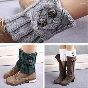 Women Socks Knitted Leg Warmer Short Warmers Boot Cover Warm Cuffs Thermal Ladies Legging Crochet Foot Ankle Winter