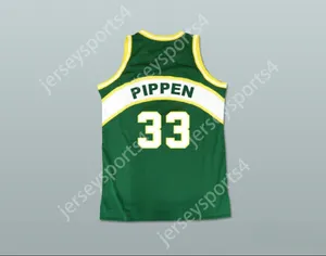 Niestandardowy Nay Men Youth/Kids Scottie Pippen 33 1987 Draft Team Basketball Jersey Top Sched S-6xl