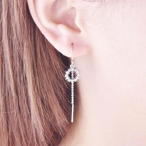 dangle earrings Zhouyangクリスタルサークル
