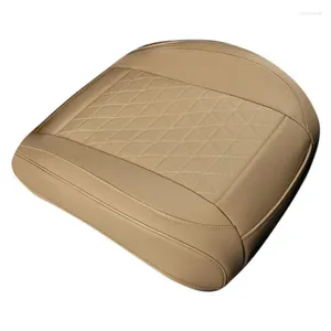 Car Seat Covers Front Cover For PU Leather Cushion Soft Comfortable Leg Support Pillow Protector Anti Slip Design Cars