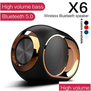 Altoparlanti portatili altoparlanti wireless Hifi Bass Bluetooth Sound Box Waterproof Music Surround Ball Subwoofer FM Radio TWS SD Aux Drop Dhvww