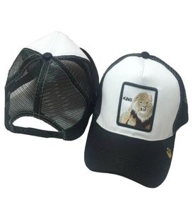 Unisex Baseball Cap Животные вышивающие патч Classic Snapback Hip Hop Mesh Trucker Sunhat Casual Headwear9287324