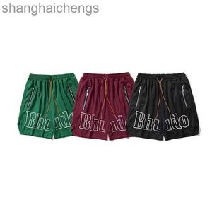 Trend oryginalny 1: 1 Rhuder Designer krótkie spodnie swobodne spodenki dla męskich nowe letnie sporty sportu na plażę na męskie trening koszykówki luźne spodnie
