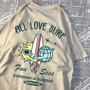 メンズTシャツ太陽と地球すべて愛