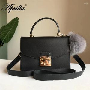 Borsa 205# Aprilla 23cm genuina vera in pelle Lady manganello manico da donna Luxury Woman Borse spalla