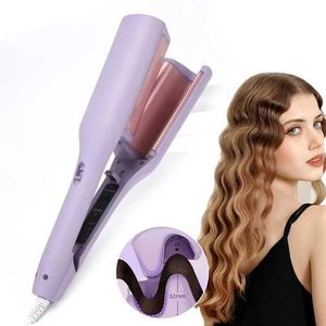 Curling Irons 32mm Electric Curler Curling Styling Equipment Snabbvärme Automatisk Ripple Wave Iron Q240506