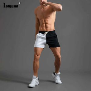 Ladiguard Men's Men Shorts Casual Skinny Beach Shorts Homme Patchwork Shorts Plus Size Male Drawstring Short Pants Sexy Mens Clothing 2022L2405