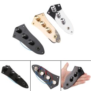 ACESSÓRIOS LIGO BLACA JB Bass Placa de controle carregada pré -com fio com botões de interruptor para acessórios de guitarra guitarra de guitarra de jazz de jazz