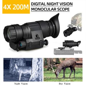 Jaktomfång ny design 4x32 optik digital taktisk nattvision monokulär för jakt scope wargame cl27-0027 214q