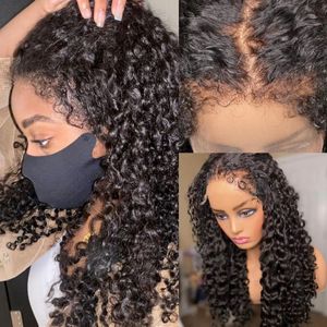 Arestas afro bordas cacheadas cabelos de bebê 360 lacta de renda cheia peruca de cabelo humano 360 Full Natural HD Lace Frontal Wig Kinky Curl renda frontal peruca pré -puk