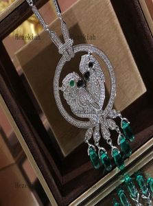 Hezekiah luxury parrot necklace High quality luxury ladies necklace Dance party Ladies and ladies Temperament Inlaid with AAA zirc2289333