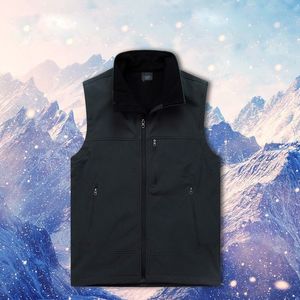 2024 Designer Men Fleece Vests Waterproof Spring Soft Shell Vest Black Winter Vest Outdoor Sport Jacket Waterproof Man Motorcykelväst