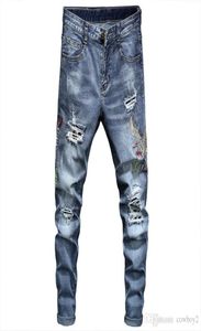 Jeans diesel jeans jeans jeans masculinos skinny moto de cintura alta slim fit rock reavivamento de moda sticking pano azul ripped jea9224287