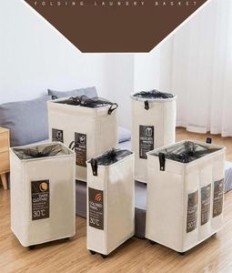 Rolling Corner Laundry Basket Durable Laundry Sorter Hamper Clothes Storage Basket Bin Organizer Washing Bag280k3157287