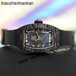 Top Milles Richamills Watch Womens Series Rm0701 Carbon Fiber Automatic Mechanical Titanium Metal Fashion