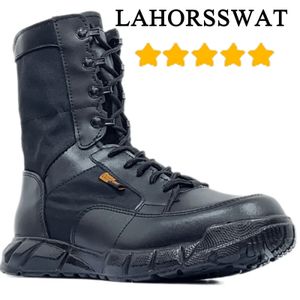 Lahorswat Super Lightweight Military Man Tactical Boots Combat Training Lace Up Waterproof Outdoor Vandring Andningsskor 240430