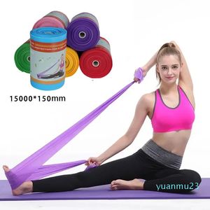 Ausrüstungen werden mit natürlichen Latex -Gummi -Yoga -Pilates -Widerstandsbändern fit Ihre Trainingsroutine!