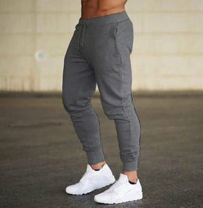 2024 Fashion Men Gyms Pure Color Pants Joggar Fitness Casual Long Pants Men Workout Skinny Sweatpants Jogger Tracksuit Trousers 240506