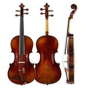S100C 1/8 4/4 Pełny rozmiar ręcznie robione profesjonalne solidne skrzypce dla dorosłych