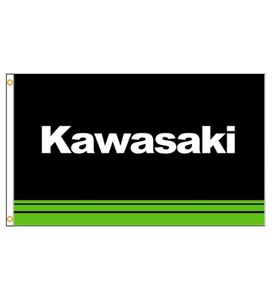 3x5fts Japan Kawasaki Motorcykel racing flagga för bilgarage dekoration banner8043501