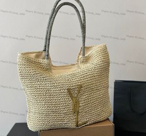 ファッションハンドバッグ女性ストローバッグナイロンショルダーバッグホーボスハンドバッグデザイナーYSLLBAGSストローメッセンジャーバッグレディースウーブンバッグ休暇大容量ショッピングバッグ