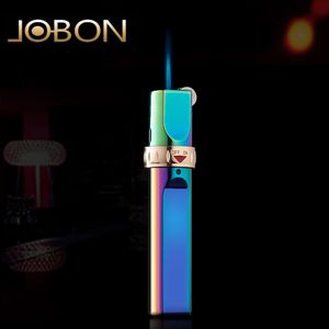 Jobon Candle Modny hurtowy metalowy butanowy gaz Niewypełniony odrzutowiec Hurtowofigurowy papieros Flint Torch Lżejszy moda moda stylowa