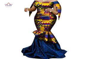 Tillverkad i Kina 2020 Fashion African Dresses for Women Dashiki Plus Size African Clothes Bazin Plus Size Party Dress WY68303180881