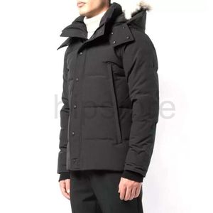 Kış Fourrure Down Parka Homme Jassen Chaquetas Dış Giyim Kurt Kürk Kapşonlu Fourrure Manteau Wyndham Kanada Ceket Hiver Doudoune Mens