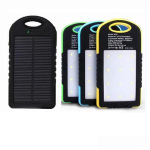 Solar Panels 8000Mah Charger Power Bank Waterproof Panel Battery Chargers With Led Cam Flashlight Ourdoor Drop Delivery Renewable Ene Dhk7L