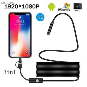 Mini Kameralar 1080p Full HD USB Android Kamera Endoskop IP67 1920 * 1080 1M 2M 5M Mikro Algılama Video Kamera Yılan Endoskop Tüpü WX