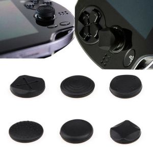 Joysticks 6pcs Silikon Analog Denetleyici Başparmak Çubuk Başparmak Çubuğu Kapak Koruyucu Kapak Kılıfı PlayStation Psvita PS Vita 1000/2000