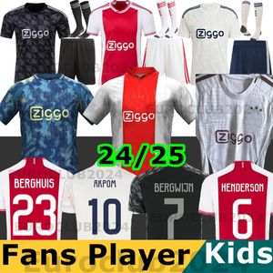 AKPOM Mikautadze 24 25 koszulki piłkarskie Henderson Brobbey Berghuis Bergwijn Marley 2024 2025 Cruyff Men Kit Kit Football Shirts Specjalna wersja męska odzież męska