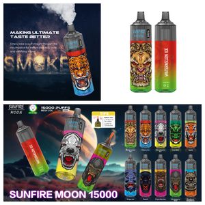 Sunfire 15000 Puffs 15K RGB Vape Vaper 0% 2% 3% 5% одноразовые электронные сигареты 20 мл одноразовых ваповс